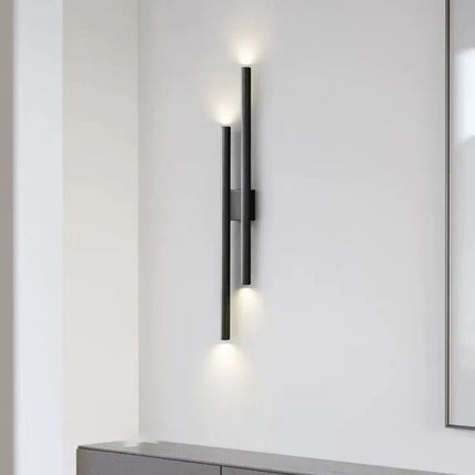 Applique murale en laiton noir et cuivre avec lumière naturelle — LZ4X9B