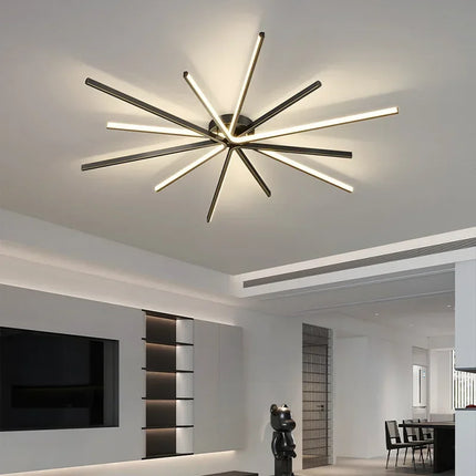 Plafonnier LED en cuivre au design artistique moderne — LZ4X9T2