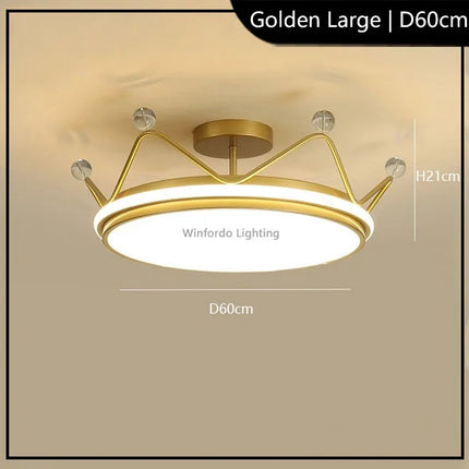 Suspension LED moderne forme couronne pour enfants Winfordo — LZ4X9P