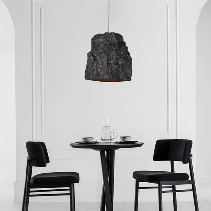 Lustre suspension nordique fait main effet pierre style wabi sabi — LZ4P9X