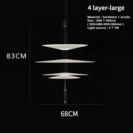 Lustre LED moderne forme soucoupe volante pour décoration intérieure — LZ4X9T