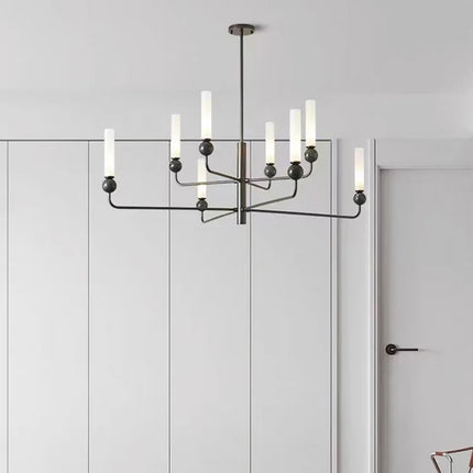 Lustre moderne en laiton avec boule acrylique — LZ4X9P