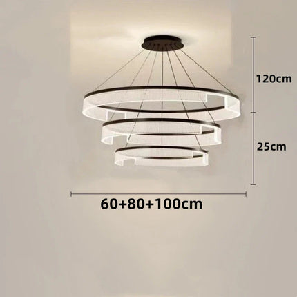 Lustre circulaire LED en aluminium et acrylique pour intérieur — LZ4X9P2