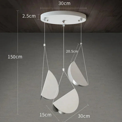 Nordic Designer Minimalist Modern Chandelier Ceiling Suspension Creative Pendant Lamp Hanging Light