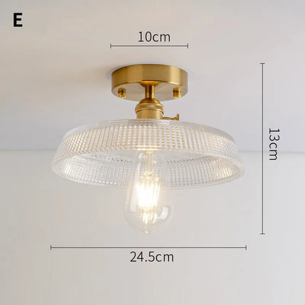 Lustre vintage japonais en verre pour balcon et entrée — LZ4M9Q2