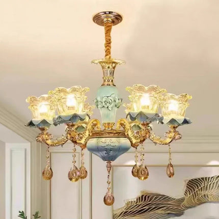 Lustre rétro en céramique au style européen pour intérieur — LZ4X9M