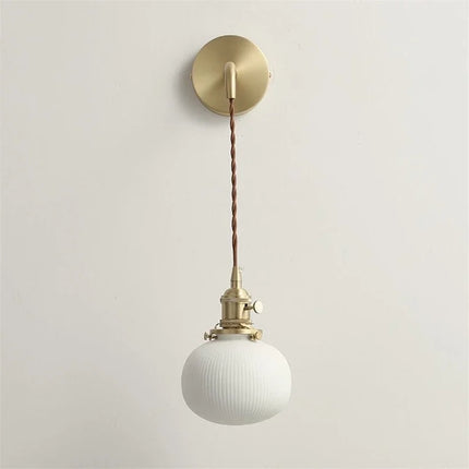 Applique murale LED vintage en céramique style nordique moderne — LZ4X9P2