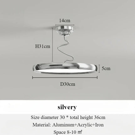 Lustre suspension nordique en aluminium avec éclairage LED — LZ4X9P