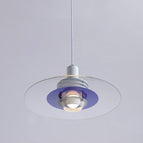 Blanc bleu / Dia30cm / Lumière chaude