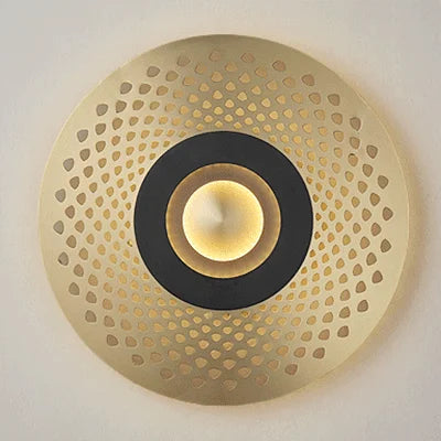 Applique murale sculptée en cuivre avec éclairage LED Sisle — LZ4X9T