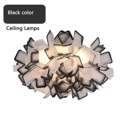 Suspension LED design fleur en acrylique pour salon et chambre — LZ4X9T