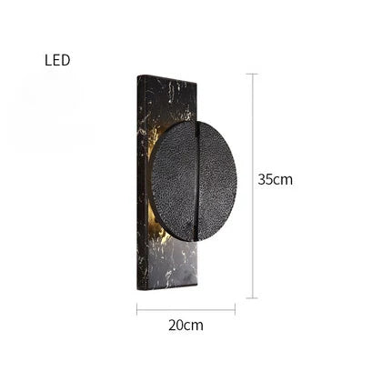 Applique murale LED moderne en marbre style internet pour hôtel et café — LZ4D7XQ