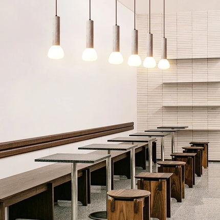 lustre créatif en pierre pour éclairage intérieur élégant