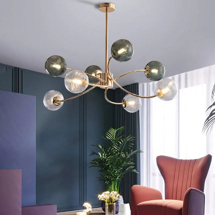 Lustre nordique brillant avec boule en verre — LZ4X9M2