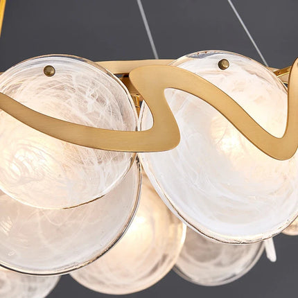 Lustre suspension moderne en cristal avec câble réglable E14 — LZ4P9XJ