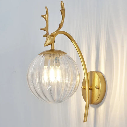 Applique murale moderne en fer et verre pour intérieur — LZ4X9M