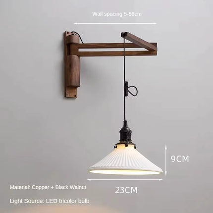 Applique murale extensible en cuivre au design élégant et fonctionnel — LZ4X9T