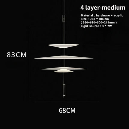 Lustre LED moderne forme soucoupe volante pour décoration intérieure — LZ4X9T