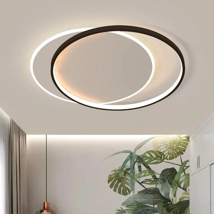 Plafonnier LED ultra mince moderne avec télécommande — LZ4X9M