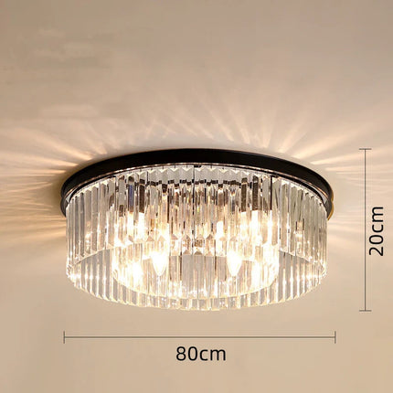Plafonnier minimaliste en métal avec cristaux pour intérieur — LZ4X9T
