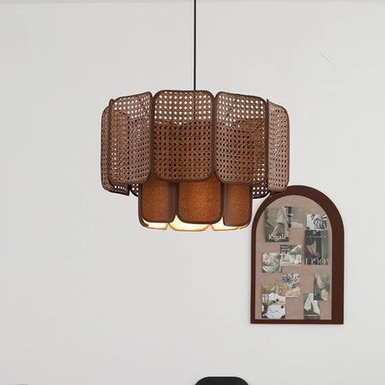 Lustre japonais style wabi sabi pour restaurant et salon de thé vintage — LZ4X9P2