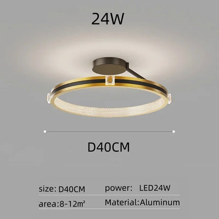 Plafonnier LED moderne en cristal pour décoration de luxe — LZ4X9P2