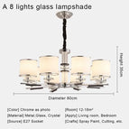 A verre à 8 lumières / Lumière chaude / CHINE
