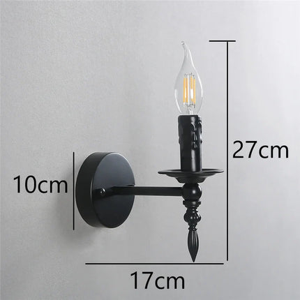 Applique murale rétro en fer style loft nordique avec LED intégrée — LZ4X9VQ