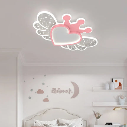 Lustre LED ultra lumineux style nordique avec décoration cœur — LZ4X9P2