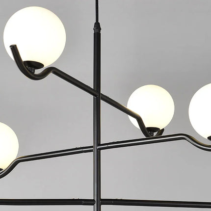 Lustre suspendu moderne en verre et métal — LZ4X9T