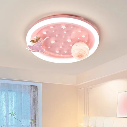 Plafonnier décoratif enfant thème licorne et astronaute — LZ4X9T1