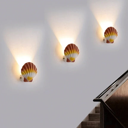 Applique murale extérieure étanche en forme de coquille pour salon et chambre LED — LZ4X9P2
