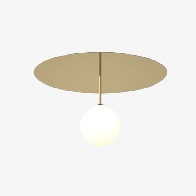 Plafonnier LED moderne à base circulaire et perle lumineuse Auggie — LZ4X9P