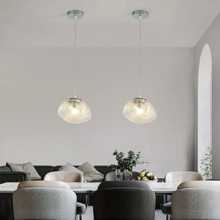 Suspension en verre soufflé style nuage pour restaurant — LZ4X9T2