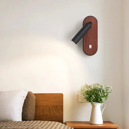 Applique murale LED en bois au design nordique décoratif intérieur — LZ4P9XJ