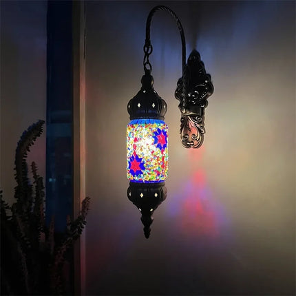 Applique murale LED style bohème méditerranéen mosaïque rétro — LZ4X9P2