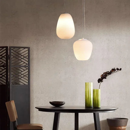 Suspension LED en verre au design japonais moderne pour intérieur élégant — LZ4X9Q