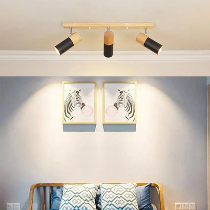 Spot rotatif en bois style nordique pour vestiaire — LZ4QJ7M