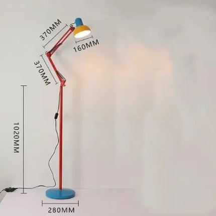 Lampadaire de croissance avec bras télescopique long — LZ4X9M2