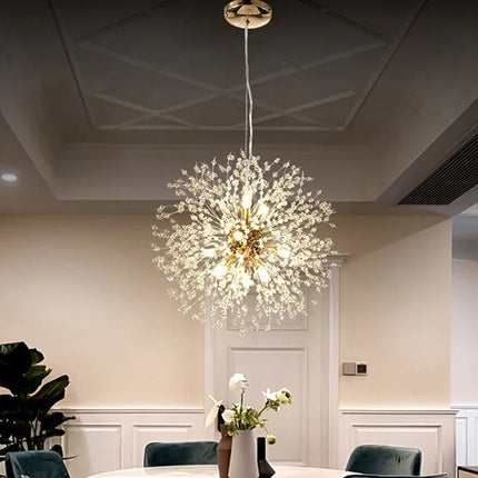 Suspension moderne en cristal motif étoile lumineuse — LZ4X9J