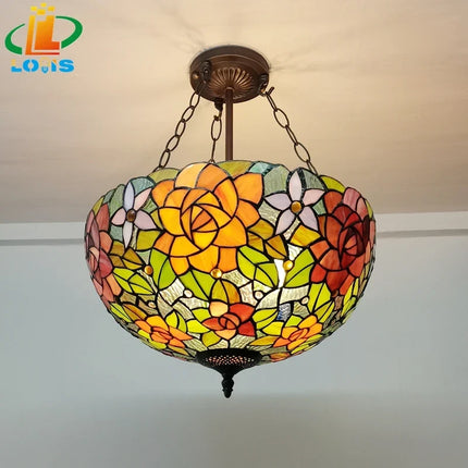 Lustre décoratif en forme de fleur de pivoine style européen — LZ4X9T2