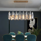 Diamètre 80 cm / Cadre argenté / Lumière blanche