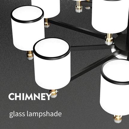 Lustre nordique 15 têtes pour intérieur lumineux design moderne — LZ4X7Q9
