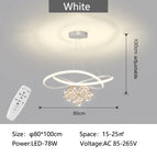 Blanc-80cm / Luminosité variable