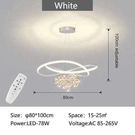 Lustre suspension moderne au design intérieur élégant — LZ4X9P