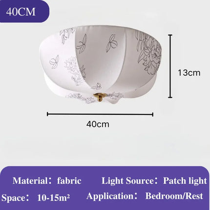Lustre suspension moderne nordique en tissu pour intérieur élégant — LZ4P9XQ