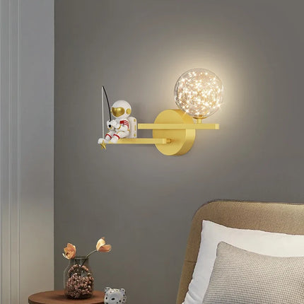 Applique murale LED astronaute lune et planète style nordique 2022 — LZ4X7J9