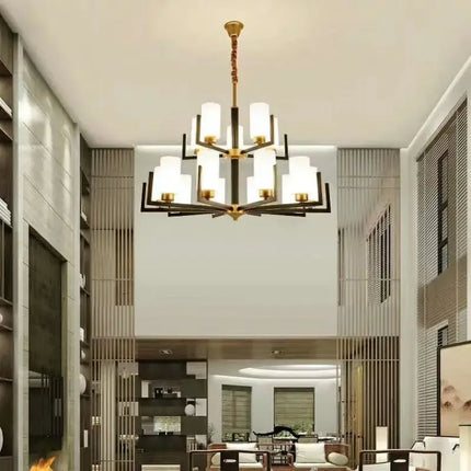 Lustre suspension LED style chinois rétro luxe — LZ4X9M