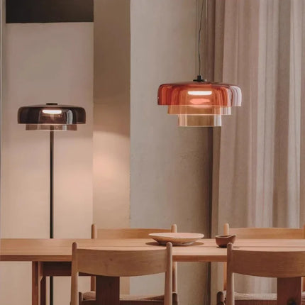 Lustre suspension nordique en fil de verre pour décoration intérieure — LZ4X9B
