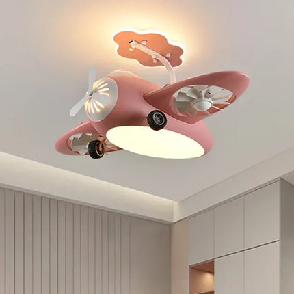 Plafonnier ventilateur électrique au design moderne pour chambre d'enfants — LZ4X9T
